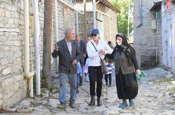 Mehriban Əliyeva Lahıcda 
